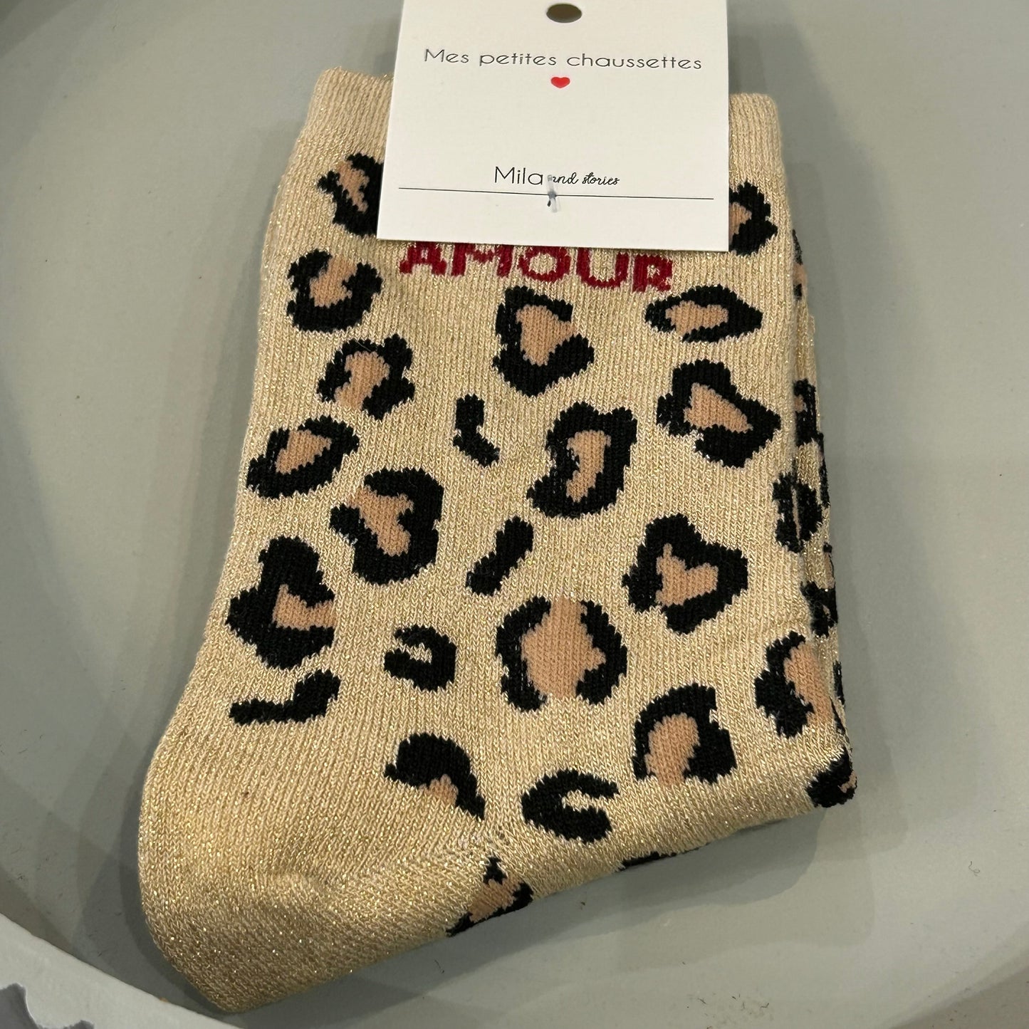 Chaussettes Amour Léopard