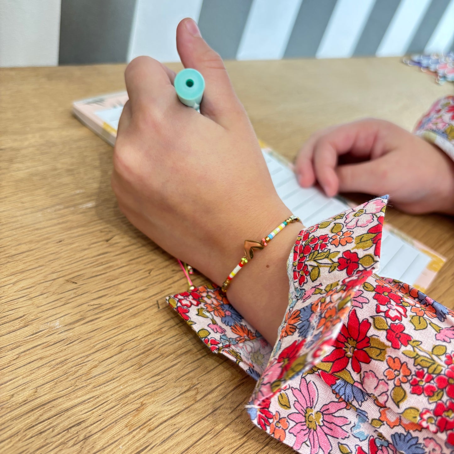 Bracelet enfant cœur doré