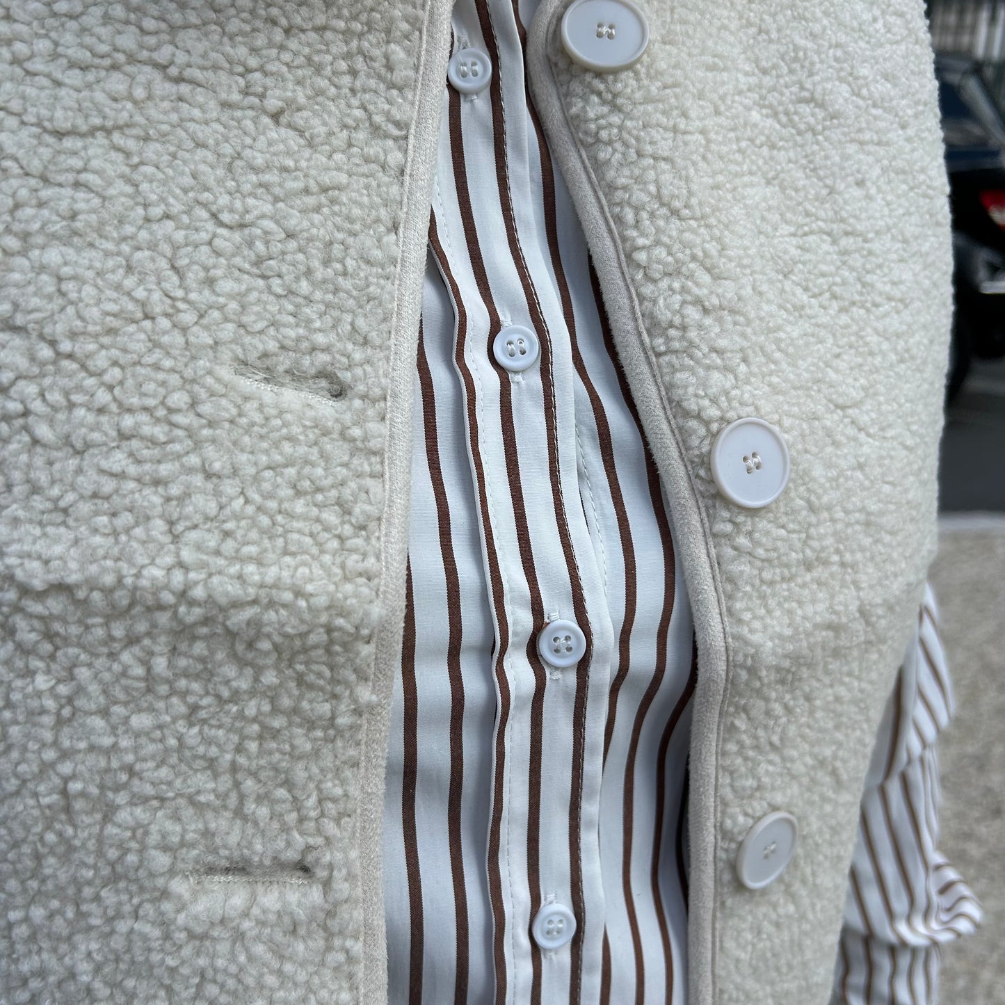 Gilet sans manches vichy réversible