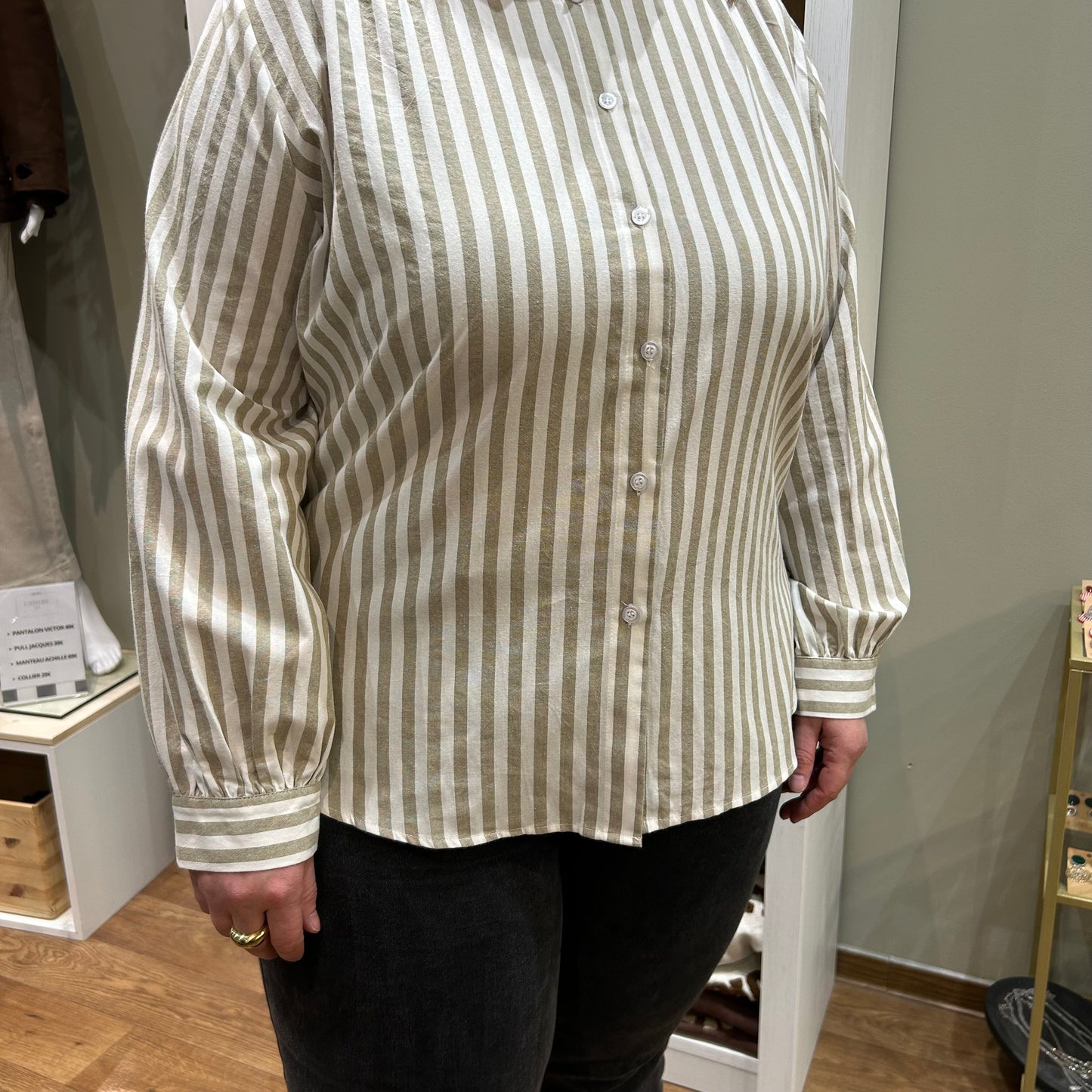 Chemise Margaux kaki