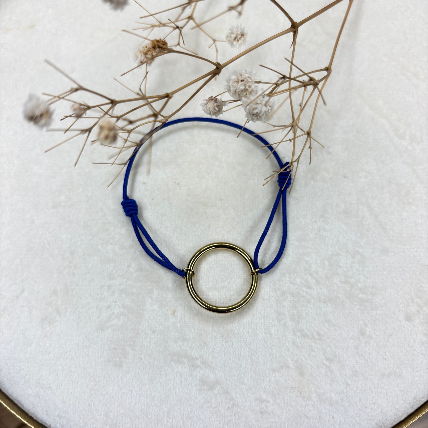 Bracelet élastiqué Anneau Doré