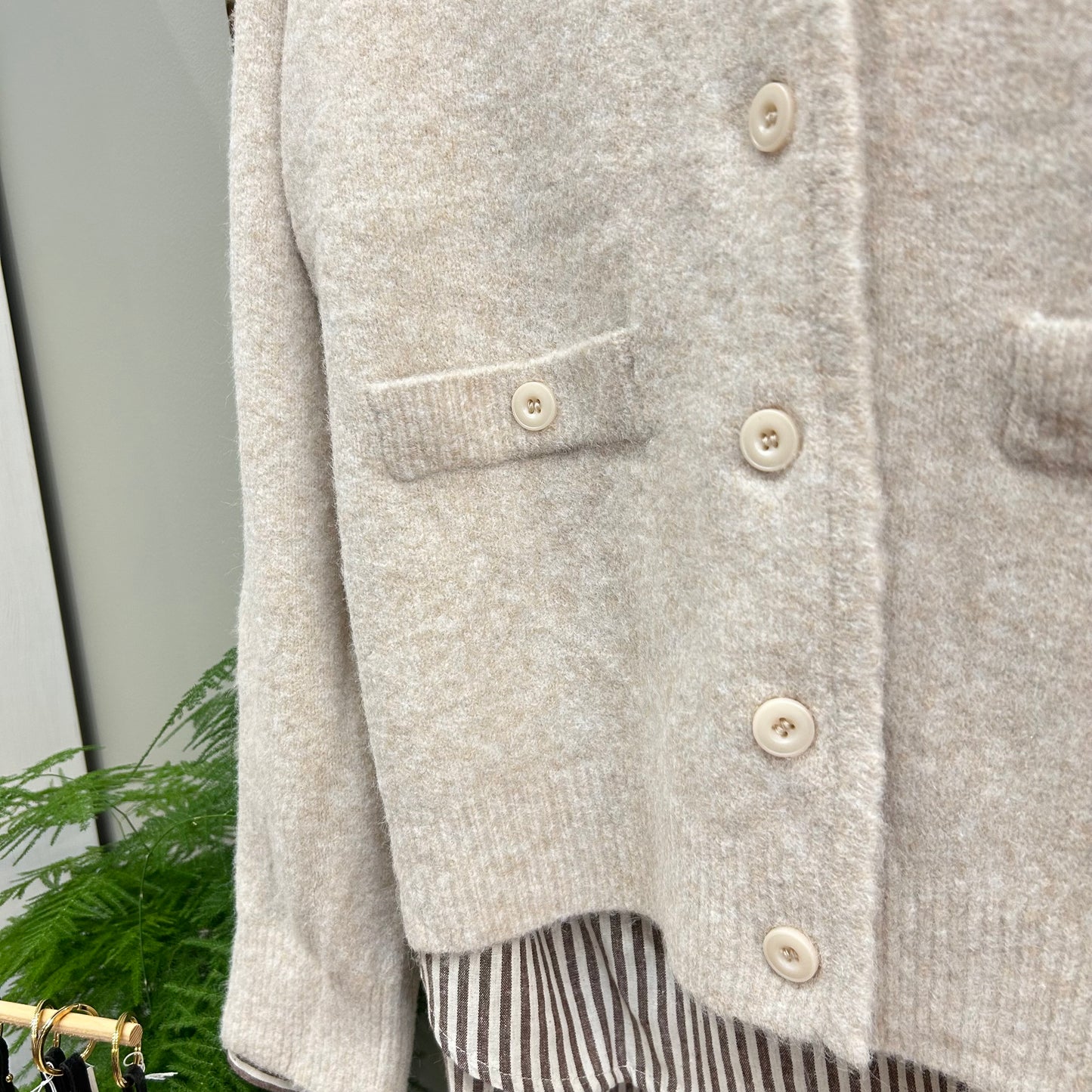 Gilet Marceau beige chiné