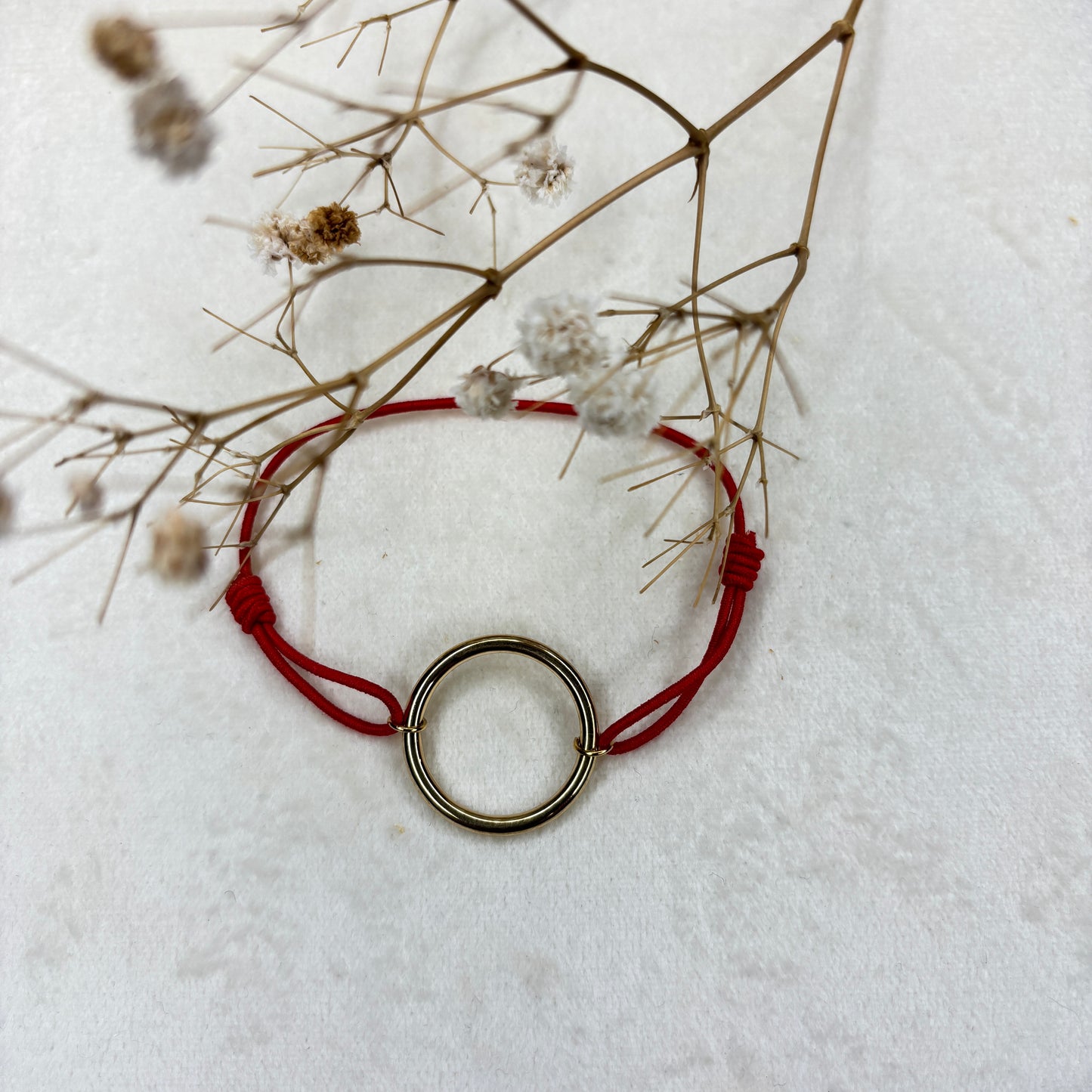 Bracelet élastiqué Anneau Doré