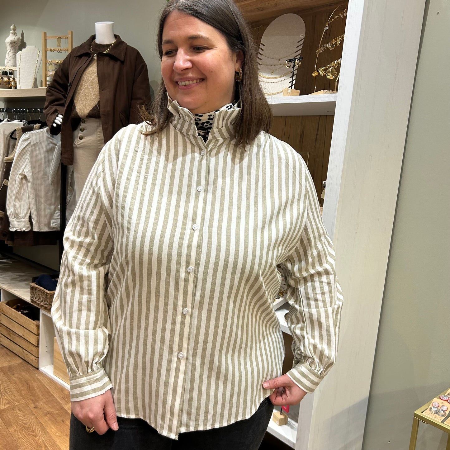 Chemise Margaux kaki