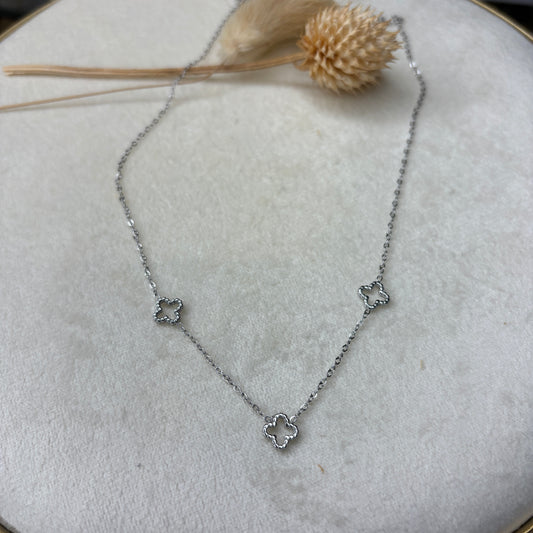Collier mini trèfles