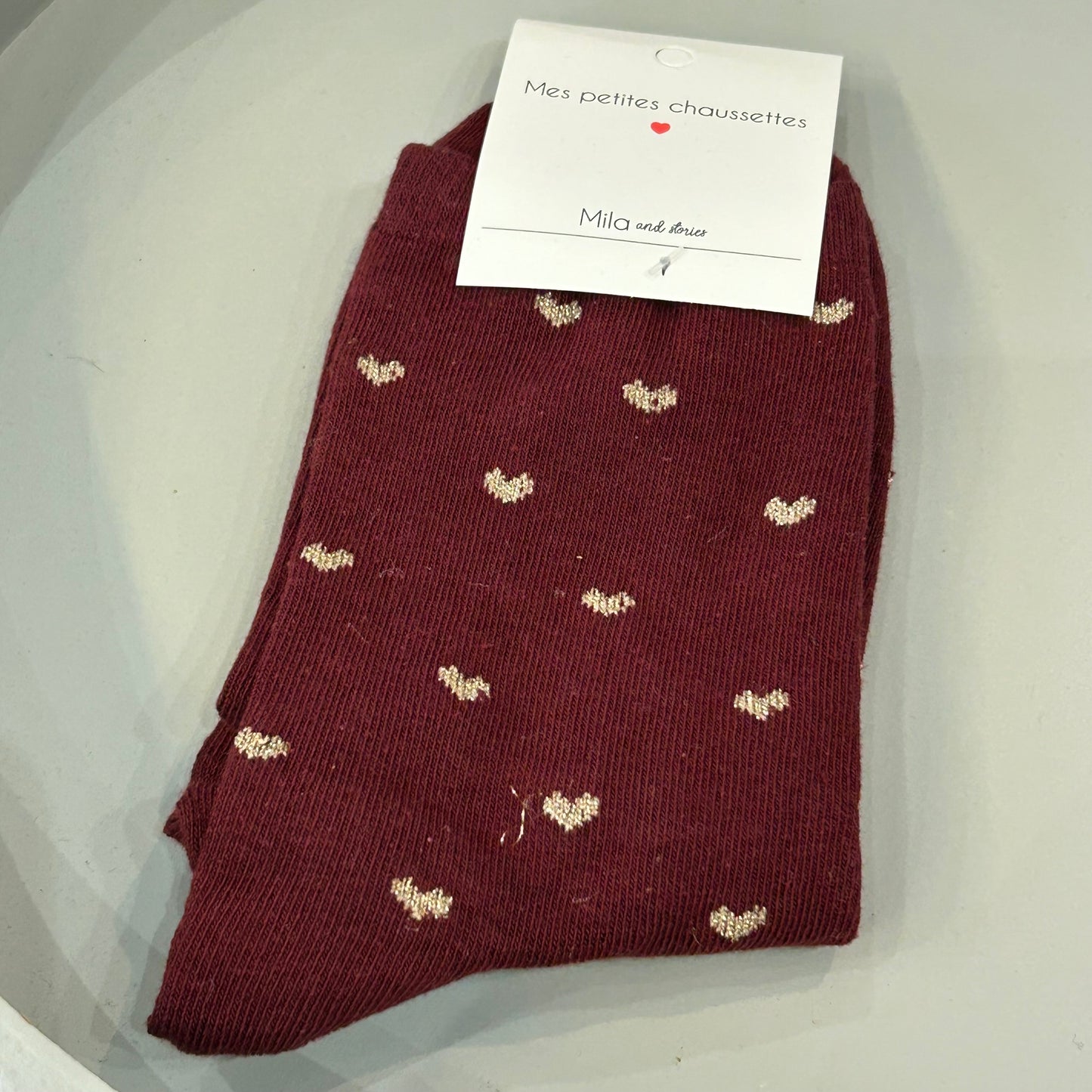 Chaussettes petits cœurs