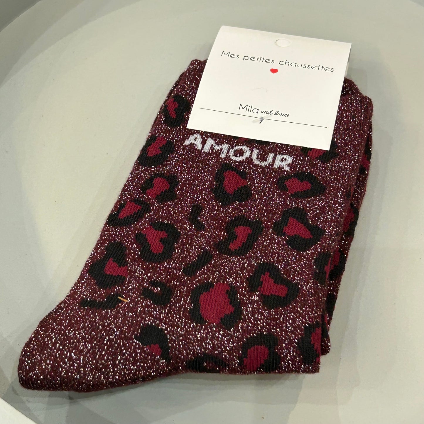 Chaussettes Amour Léopard