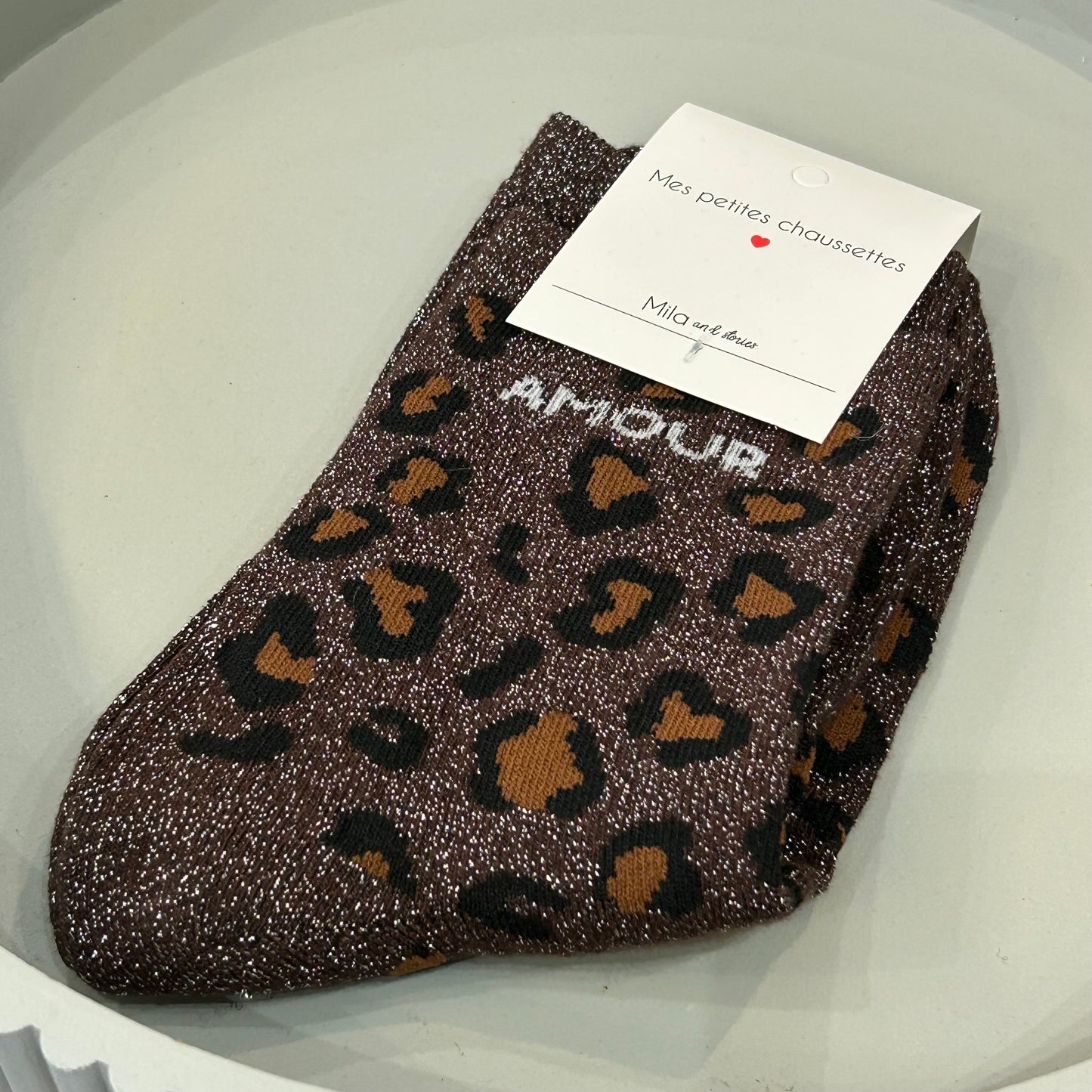 Chaussettes Amour Léopard