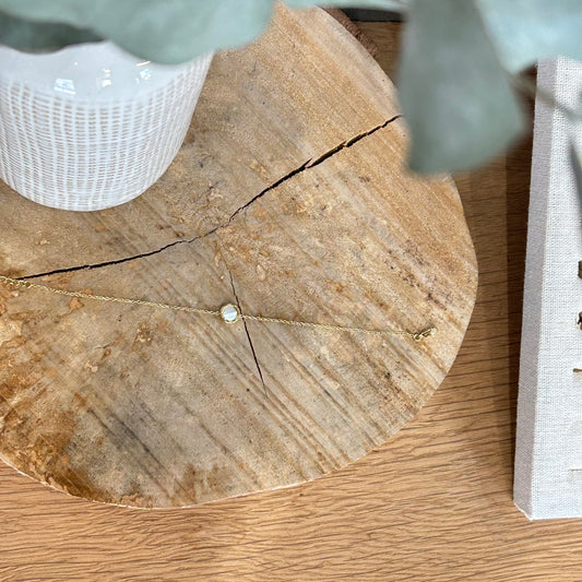 Bracelet nacre sertie ronde