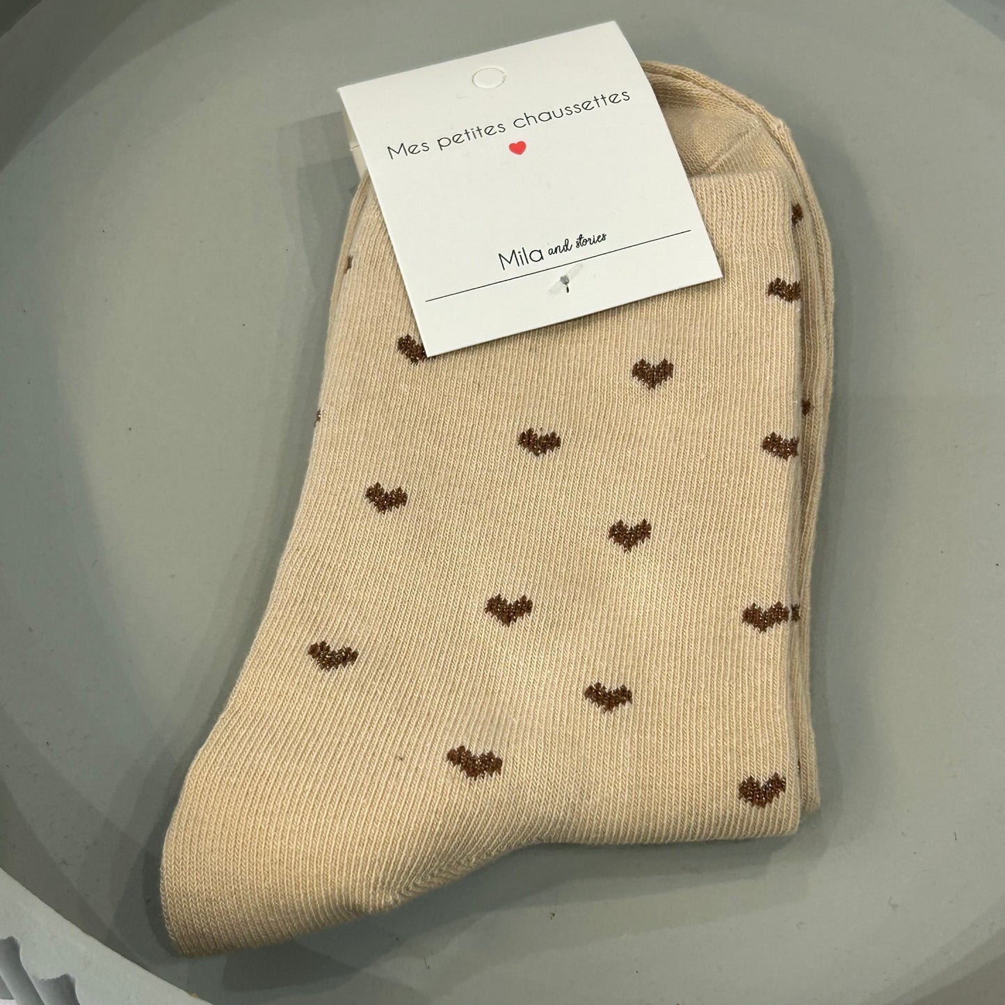 Chaussettes petits cœurs