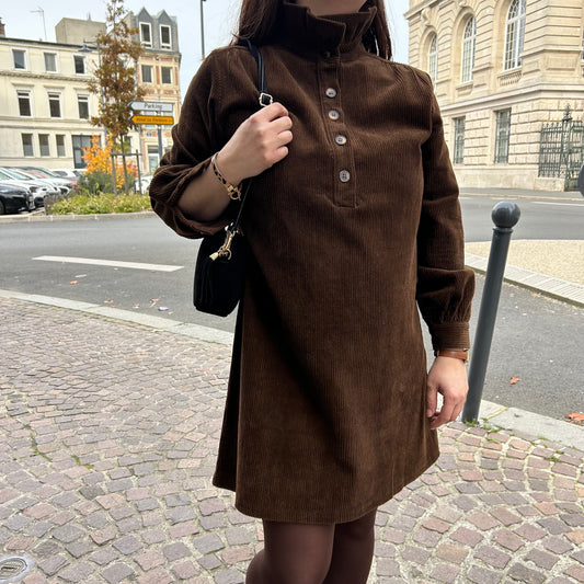Robe en velours Béatrix