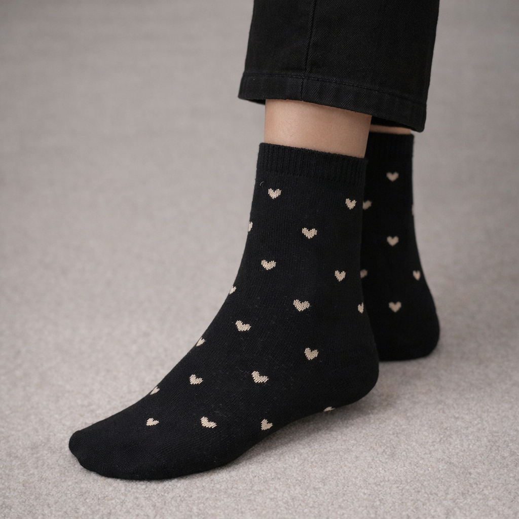 Chaussettes petits cœurs