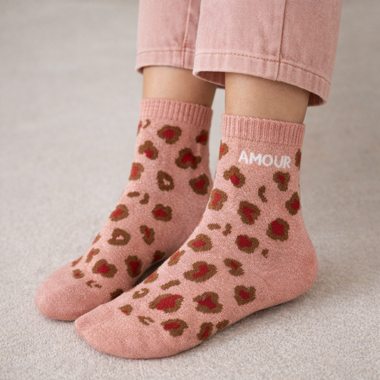 Chaussettes Amour Léopard