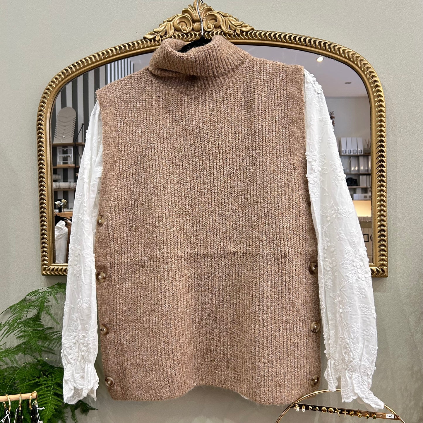 Plastron Marius camel