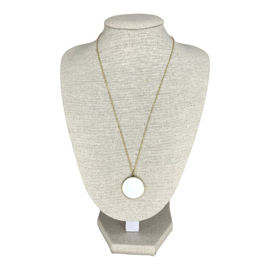 Collier médaillon nacre