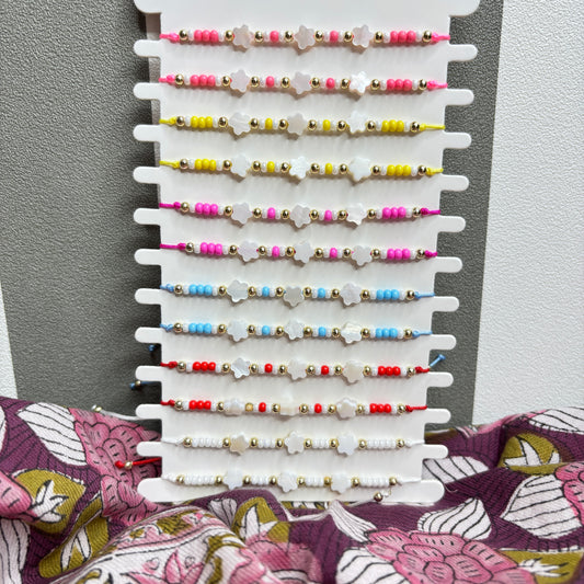Bracelet enfant nacré cœur