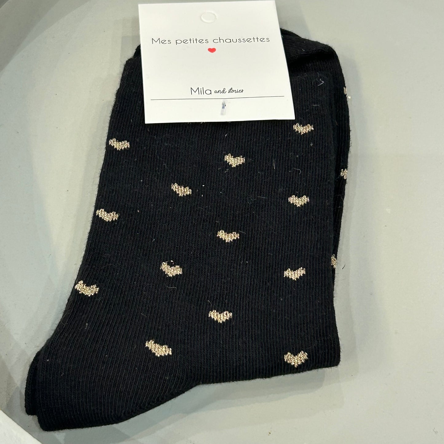 Chaussettes petits cœurs